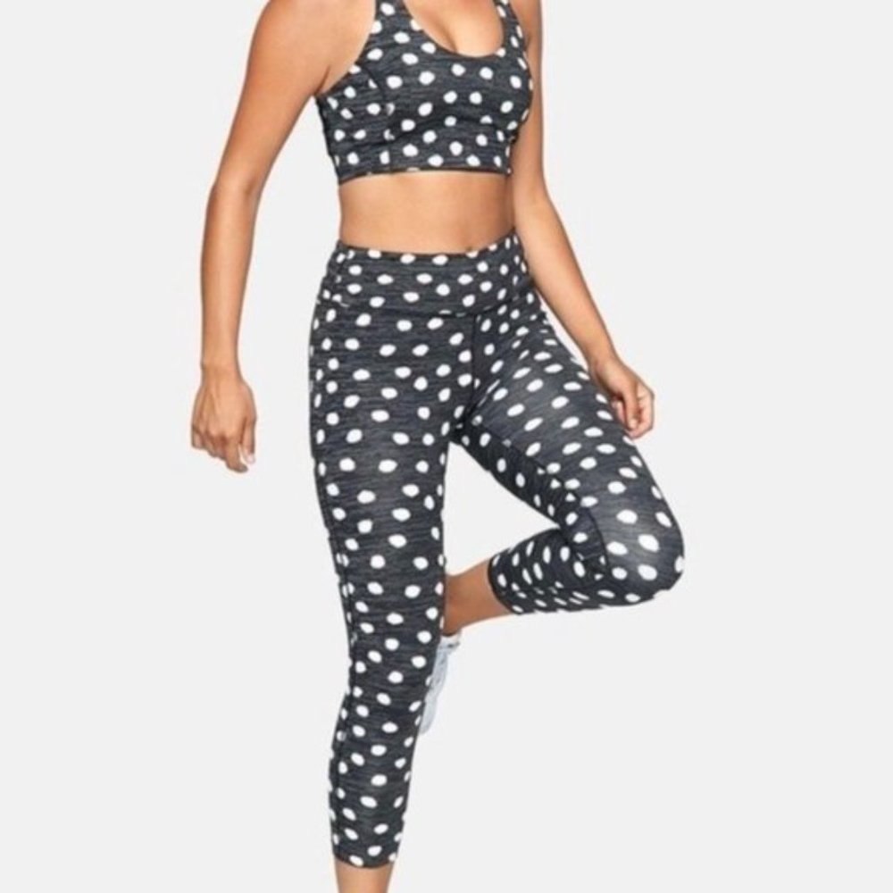 Outdoor Voices Polka Dot 7/8 Length Leggings